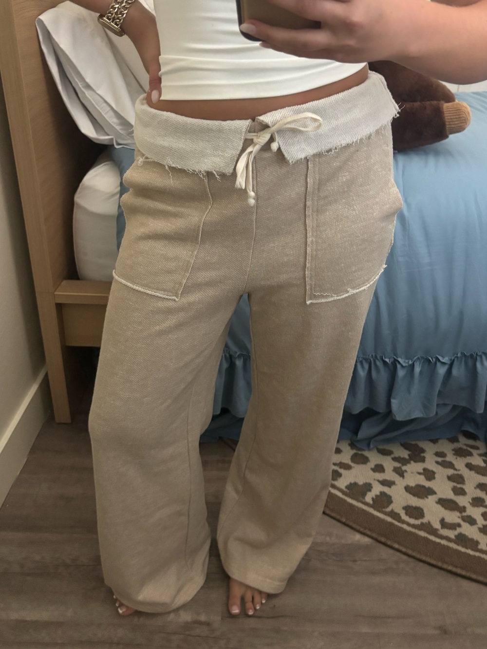 Boho Foldover Sweatpants